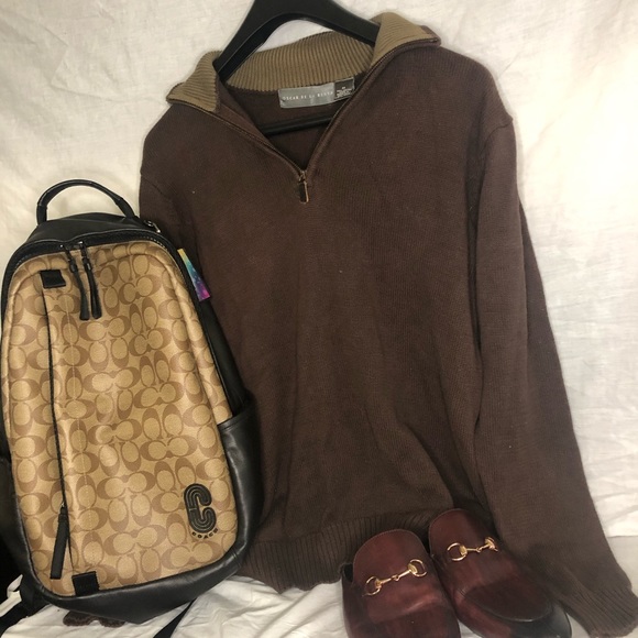 ⭐️Oscar De La Renta Pullover Zip Up - Picture 2 of 4